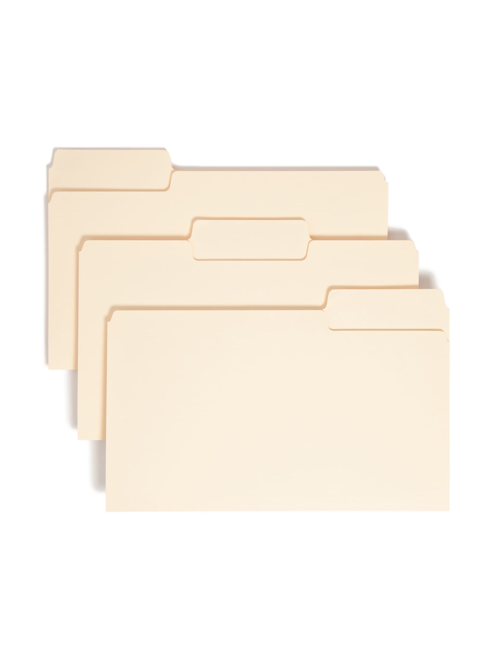 SuperTab® File Folders, 1/3-Cut Tab, Manila Color, Legal Size, Set of 100, 086486153010