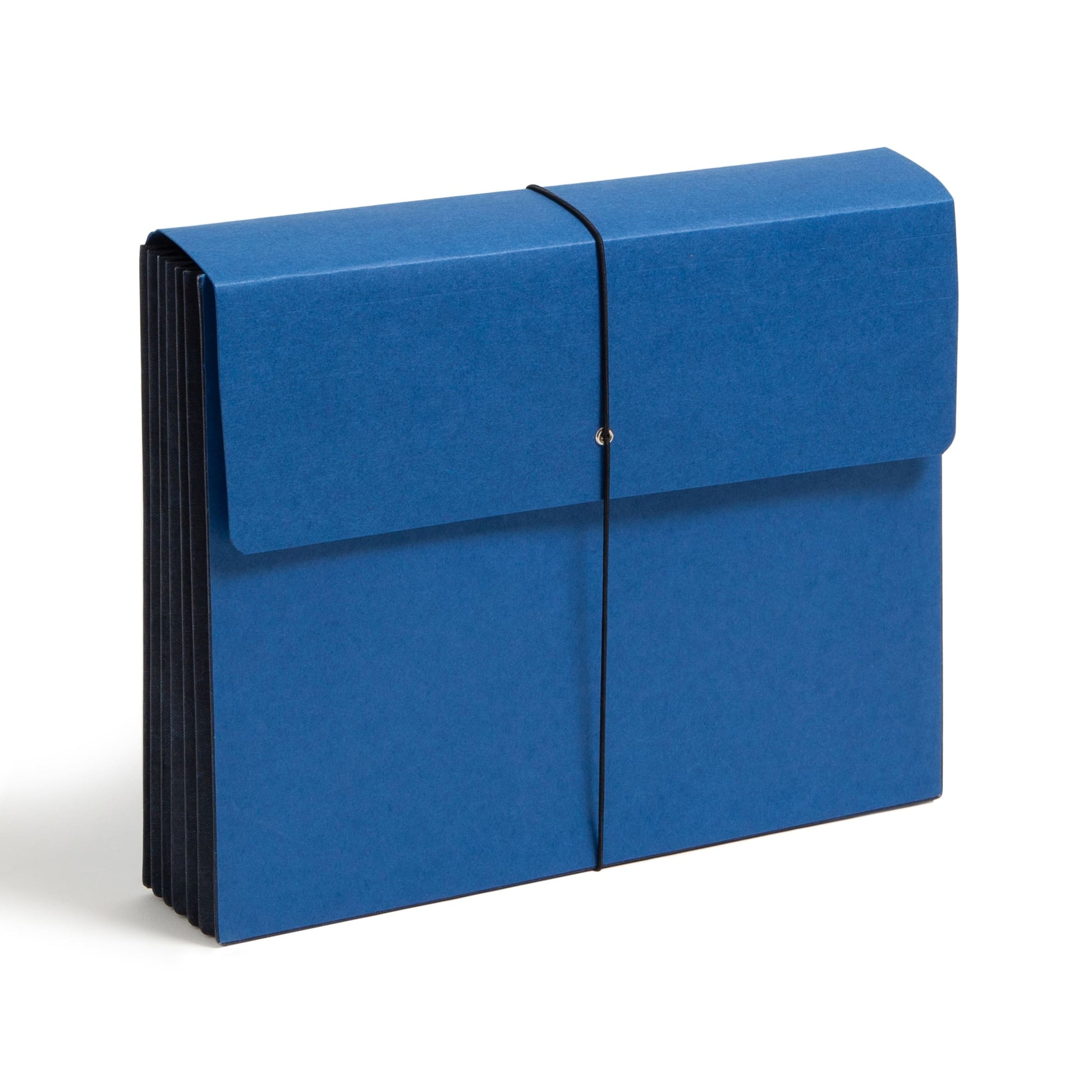 Extra Wide Expanding Wallets with Elastic Cord, 5-1/4 Inch Expansion, Navy Color, Extra Wide Letter Size, Set of 10, 30086486711228