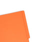 Shelf-Master® Reinforced Tab End Tab File Folders, Straight-Cut Tab, Orange Color, Letter Size, Set of 100, 086486255103