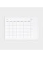 Decor Frame Dry Erase Calendar Board, White, White, 30" x 20", 3 x 2, White, 30" X 20" Size, Set of 1, 817894020751