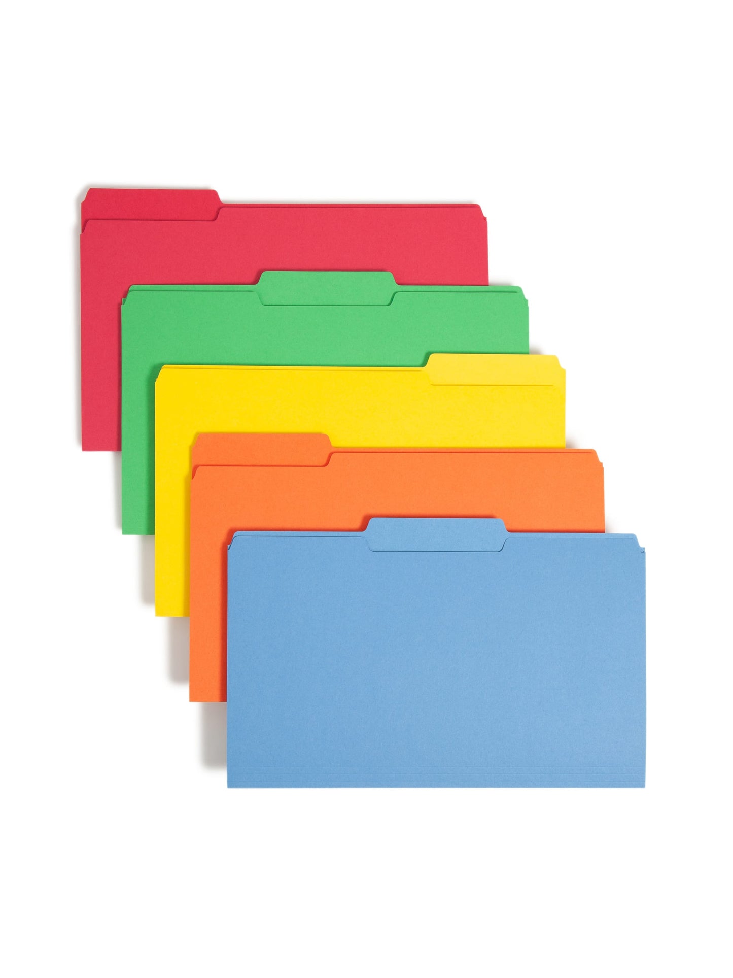 Standard File Folders, 1/3-Cut Tab, Assorted Colors Color, Legal Size, Set of 100, 086486169431