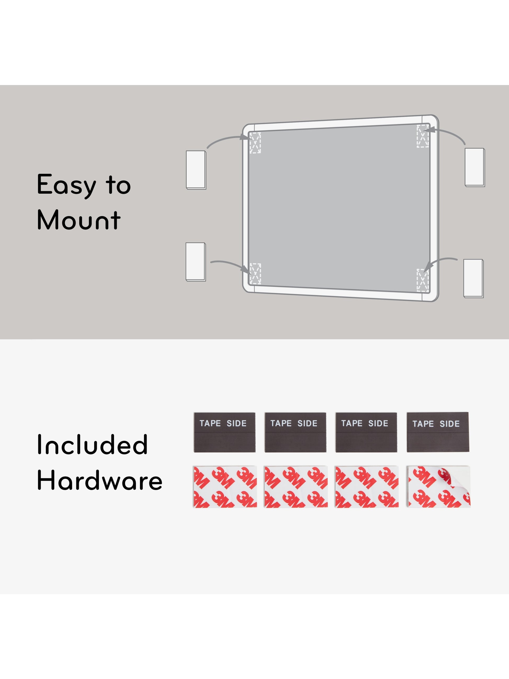 Contempo Frame Dry Erase Board, Contempo, White, White, 11" x 8.5", 2' or Smaller, White, 11" X 8.5" Size, Set of 1, 812296022518
