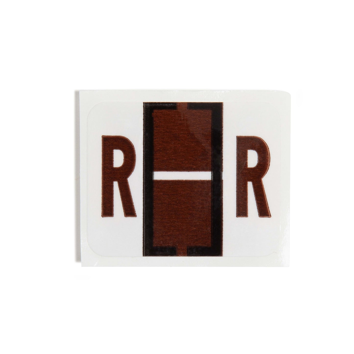 BCCR Bar Style Color-Coded Alphabetic Labels, A-Z Rolls, Brown Color, 1-1/4" X 1" Size, Set of 50, 086486670883