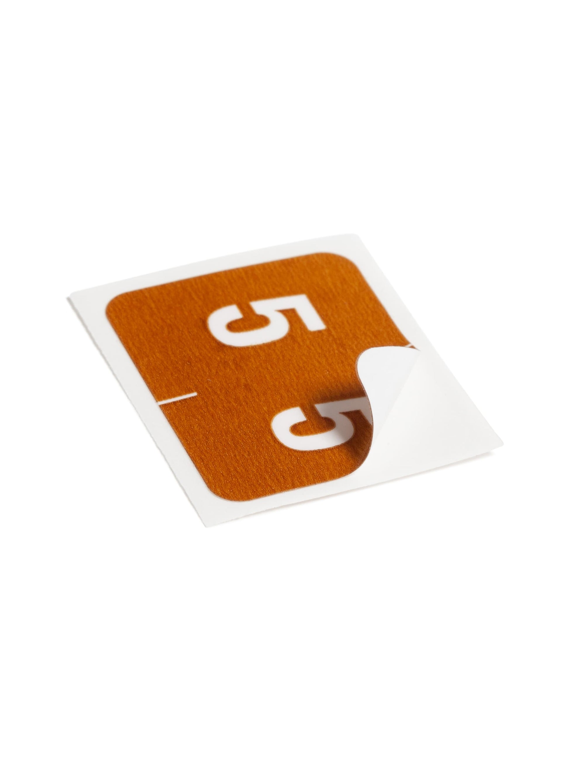 DCCRN Color-Coded Numeric Labels - Rolls, Brown Color, 1-1/4" X 1" Size, Set of 50, 086486673457
