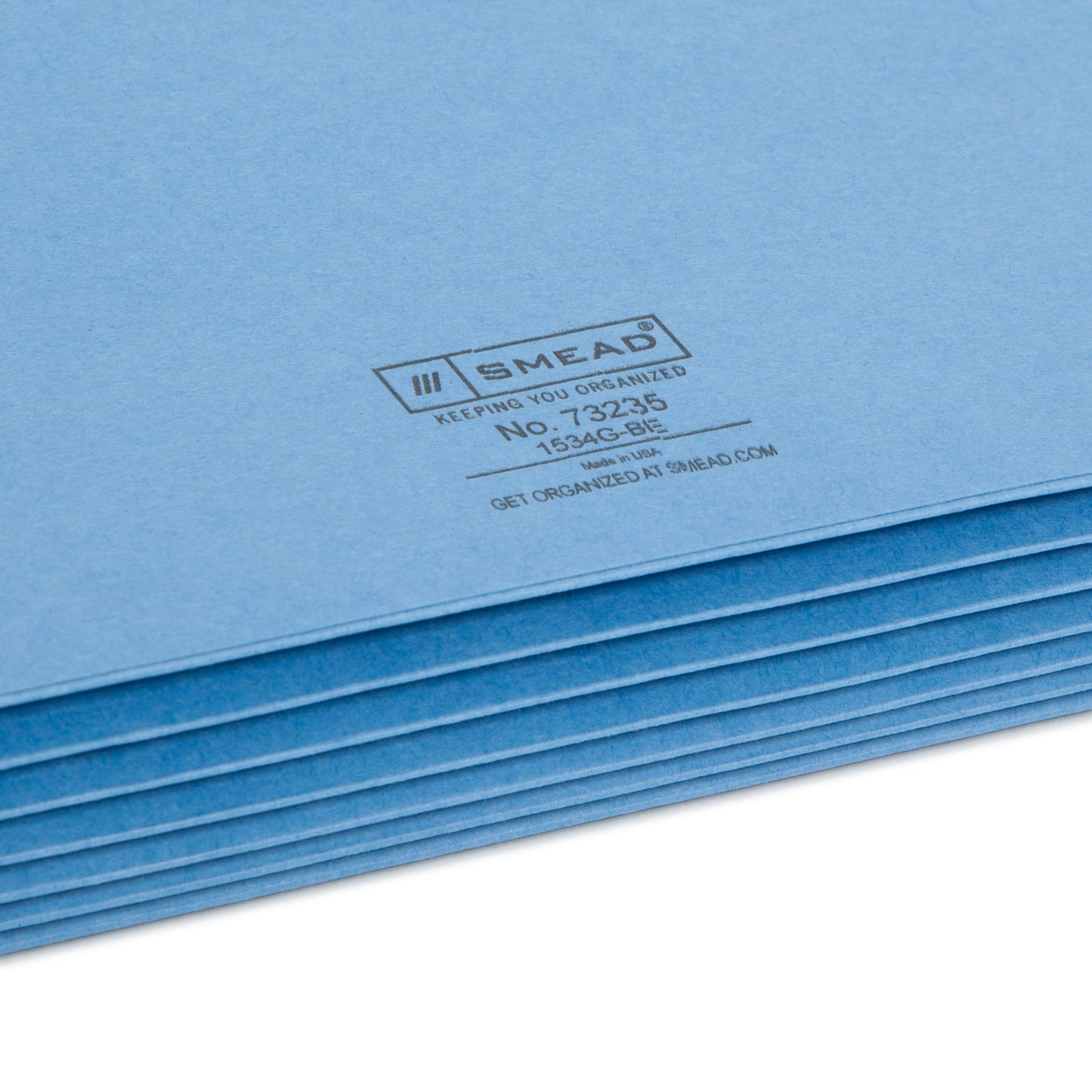 File Pockets, 5-1/4 inch Expansion, Straight-Cut Tab, Blue Color, Letter Size, Set of 10, 30086486732353