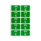 AlphaZ® ACCS Color Coded Alphabetic Labels - Sheets, Dark Green Color, 1" X 1-5/8" Size, Set of 100, 086486671736
