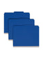 SafeSHIELD® Premium Pressboard Classification File Folders, 2 Dividers, 2 inch Expansion, 2/5-Cut Tab, Dark Blue Color, Letter Size, Set of 10, 30086486142008