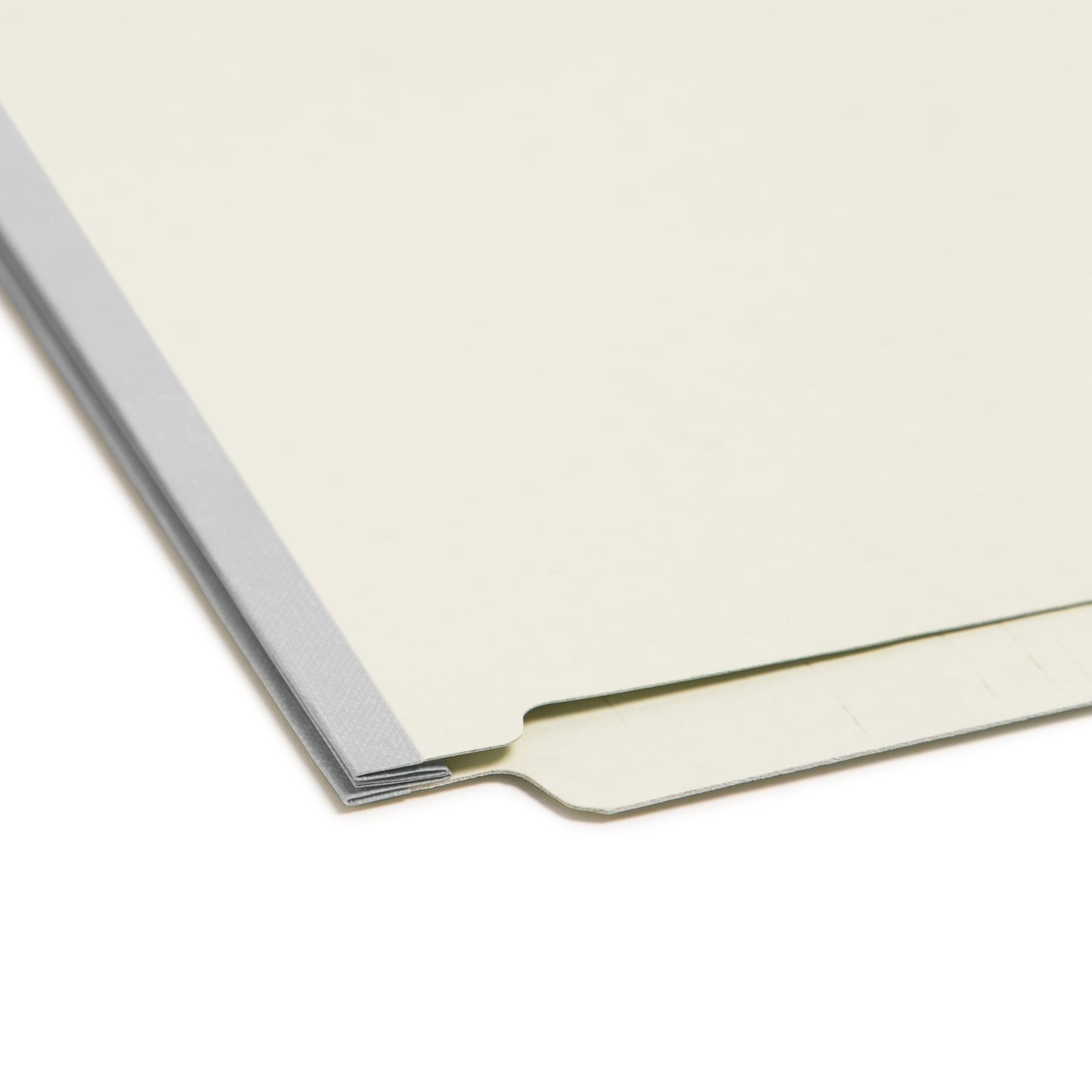 Pressboard End Tab File Folders, Straight-Cut Tab, 2 inch Expansion, Gray/Green Color, Legal Size, Set of 25, 086486292108