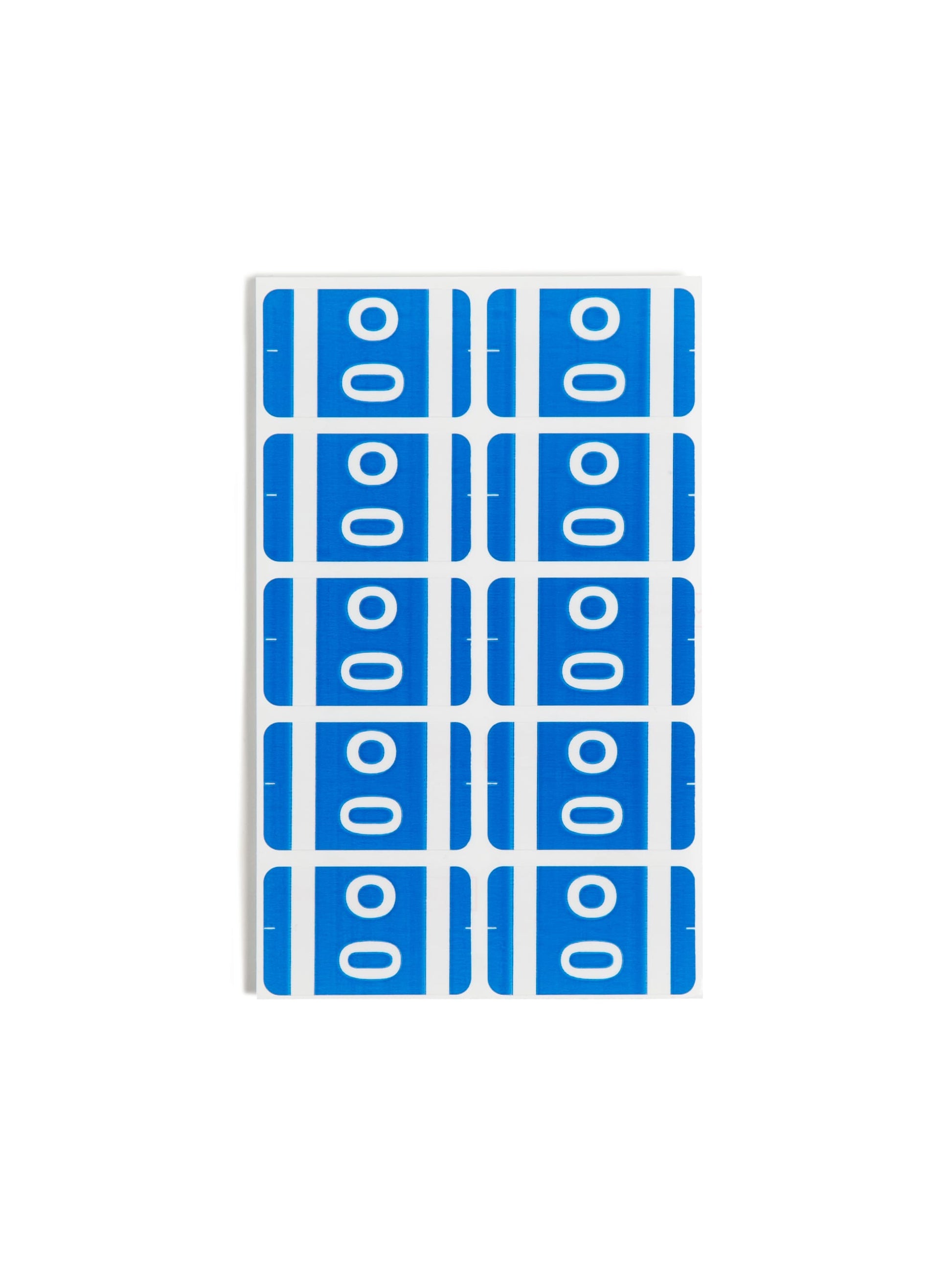 AlphaZ® ACCS Color Coded Alphabetic Labels - Sheets, Dark Blue Color, 1" X 1-5/8" Size, Set of 100, 086486671859