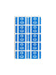 AlphaZ® ACCS Color Coded Alphabetic Labels - Sheets, Dark Blue Color, 1" X 1-5/8" Size, Set of 100, 086486671859