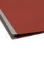 SafeSHIELD® Premium Pressboard Classification File Folders, 2 Dividers, 2 inch Expansion, 2/5-Cut Tab, Red Color, Letter Size, Set of 10, 30086486142053