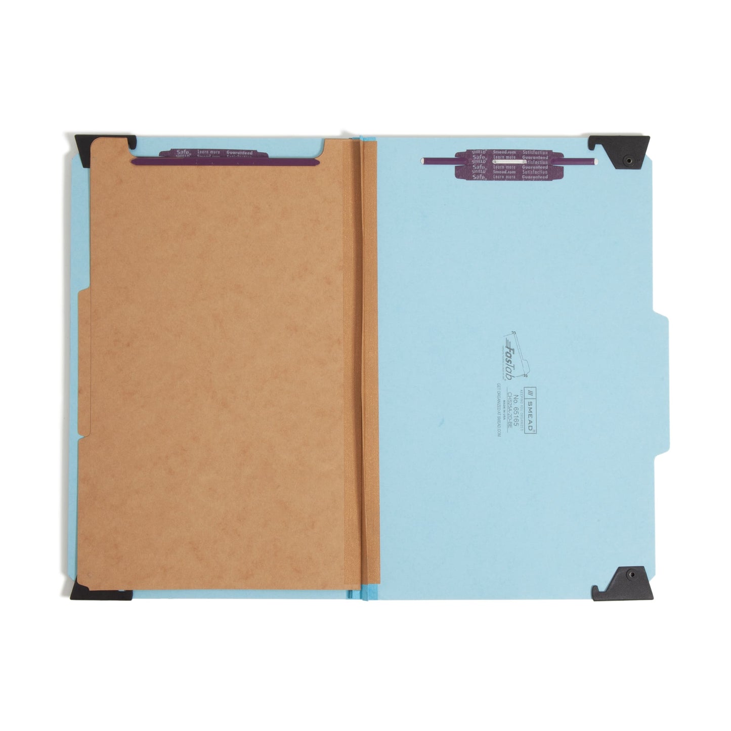 FasTab®/SafeSHIELD® Hanging Classification File Folders, 2 Dividers, Blue Color, Legal Size, Set of 10, 30086486651654