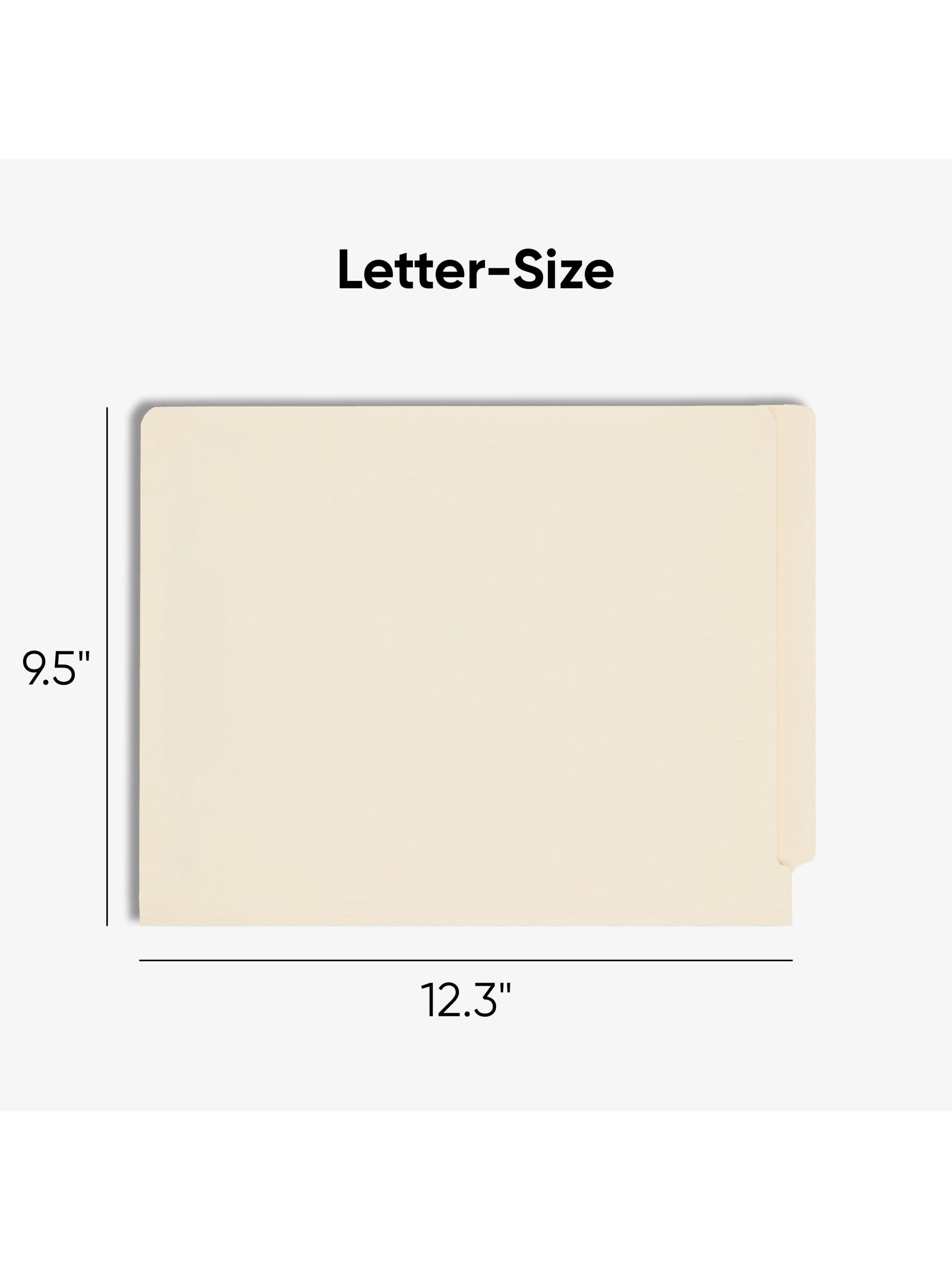 Shelf-Master® Reinforced End Tab Fastener File Folders with Antimicrobial Product Protection, Straight Cut Tab, Manila Color, Letter Size, Set of 250, 50086486341252