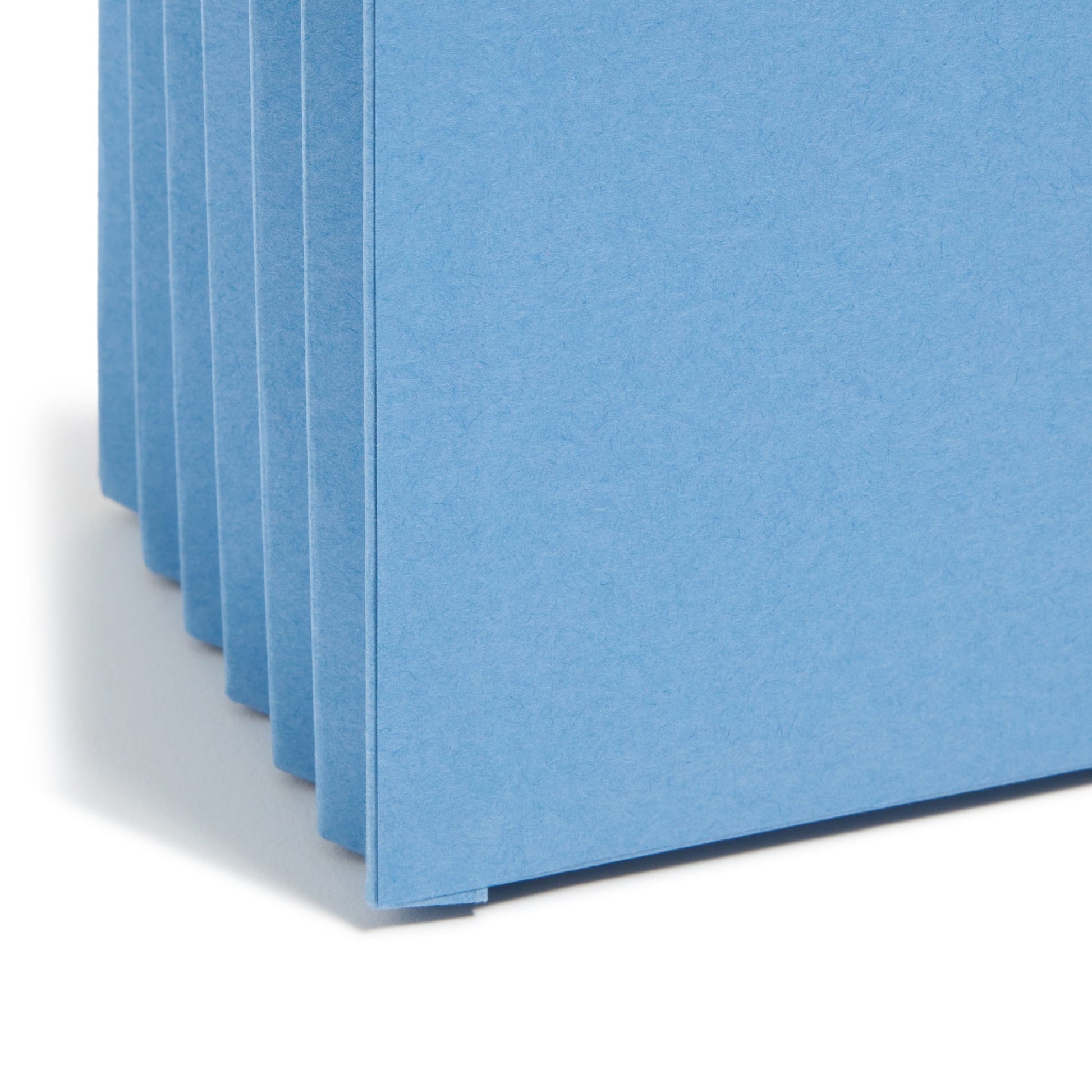 File Pockets, 5-1/4 inch Expansion, Straight-Cut Tab, Blue Color, Legal Size, Set of 10, 30086486742352