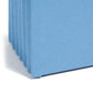 File Pockets, 5-1/4 inch Expansion, Straight-Cut Tab, Blue Color, Legal Size, Set of 10, 30086486742352
