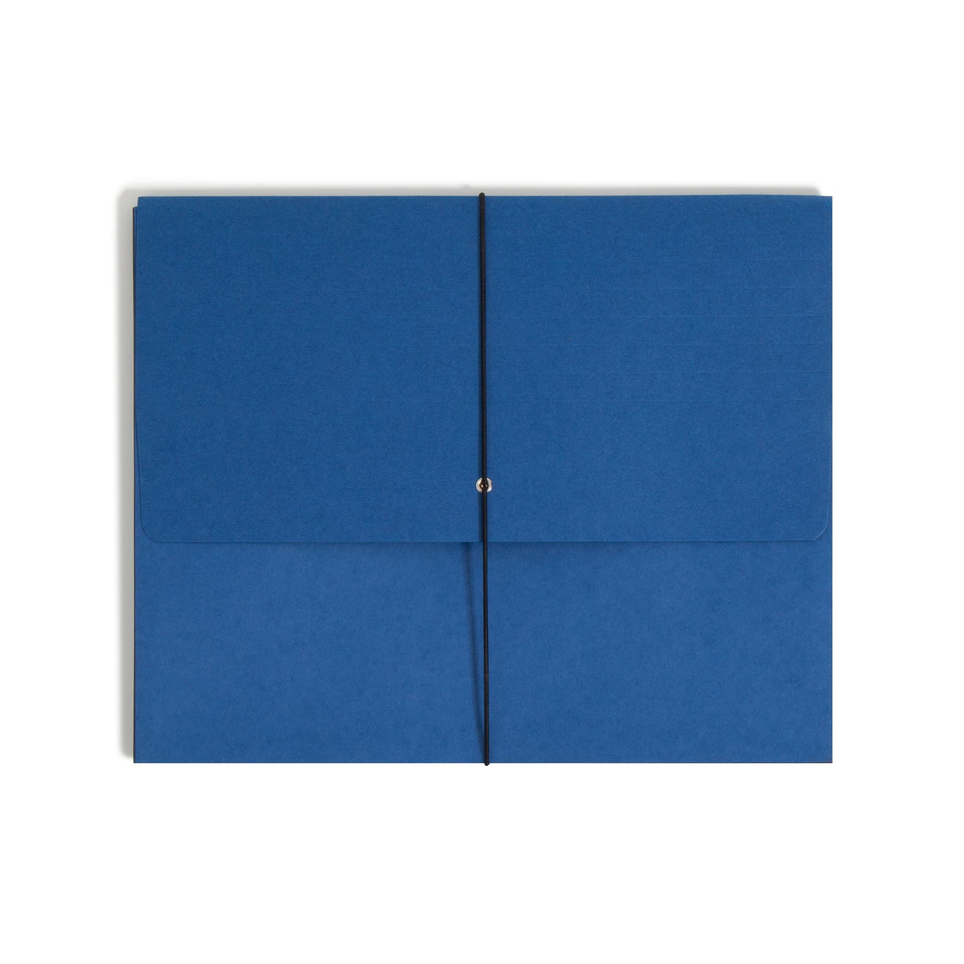 Extra Wide Expanding Wallets with Elastic Cord, 5-1/4 Inch Expansion, Navy Color, Extra Wide Letter Size, Set of 10, 30086486711228