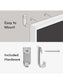 MDF Frame Dry Erase Board, Black, White, 35" x 35", 3 x 3, White, 35" X 35" Size, Set of 1, 817894028924