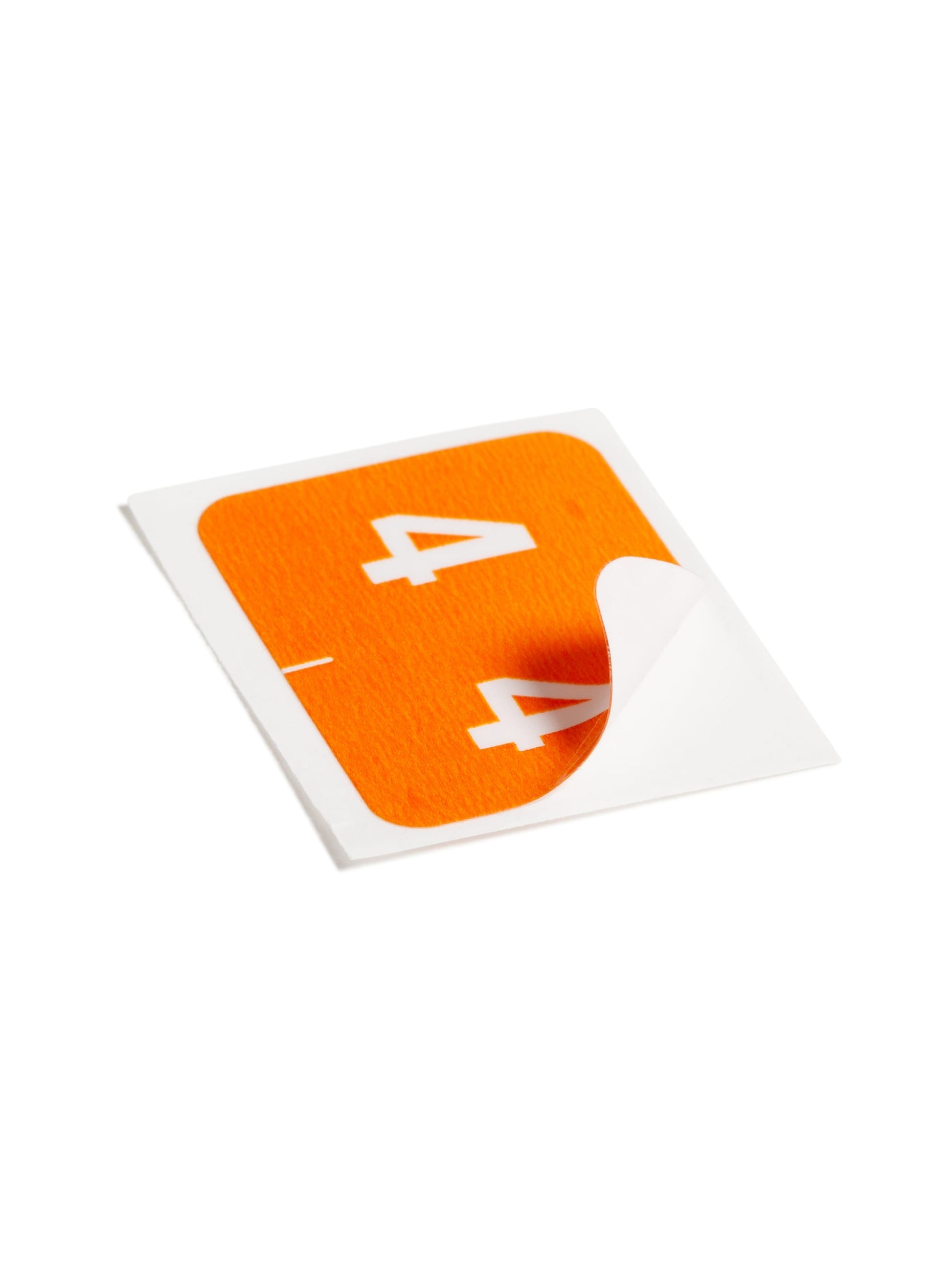 DCCRN Color-Coded Numeric Labels - Rolls, Orange Color, 1-1/4" X 1" Size, Set of 50, 086486673440