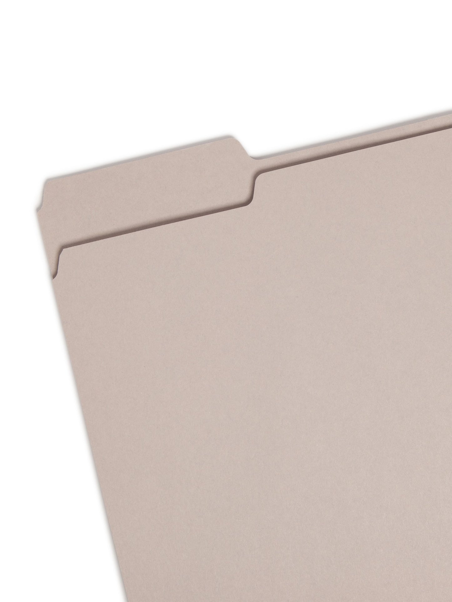 Standard File Folders, 1/3-Cut Tab, Gray Color, Letter Size, Set of 100, 086486123433