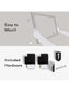 Metal Frame Dry Erase Board, White, White, 20" x 16", 2' or smaller, White, 20" X 16" Size, Set of 1, 812296023560