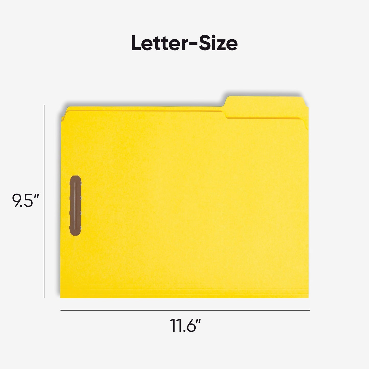 Reinforced Tab Fastener File Folders, 1/3-Cut Tab, 2 Fasteners, Assorted Colors Color, Letter Size, Set of 50, 086486119757