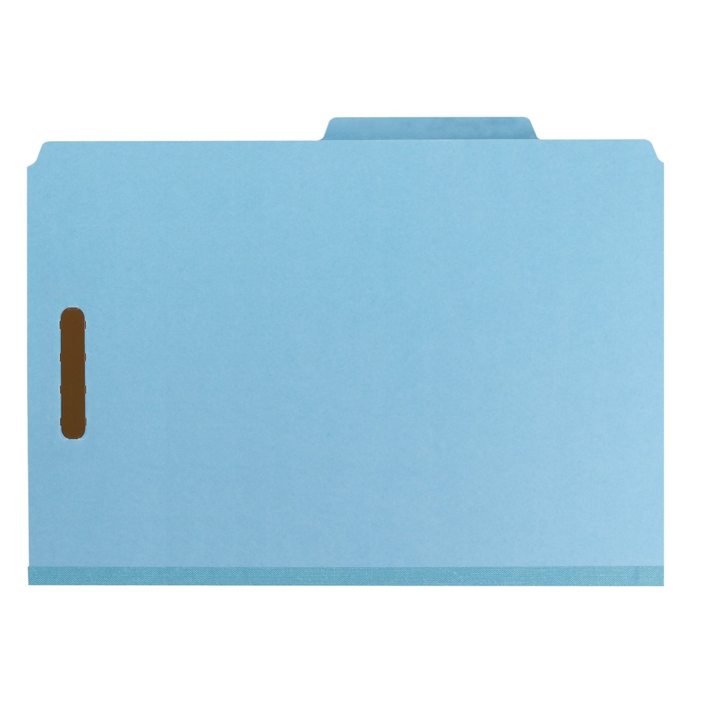 Pressboard Classification File Folders, 2 Dividers, 2 inch Expansion, Blue Color, Legal Size, Set of 5, 086486190480