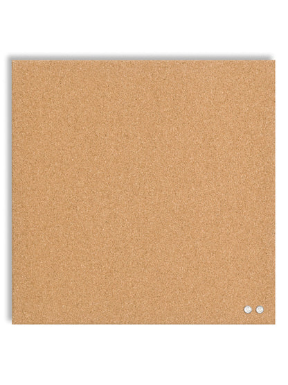 U Brands Frameless Canvas Tile Cork Bulletin Board, 14" x 14"