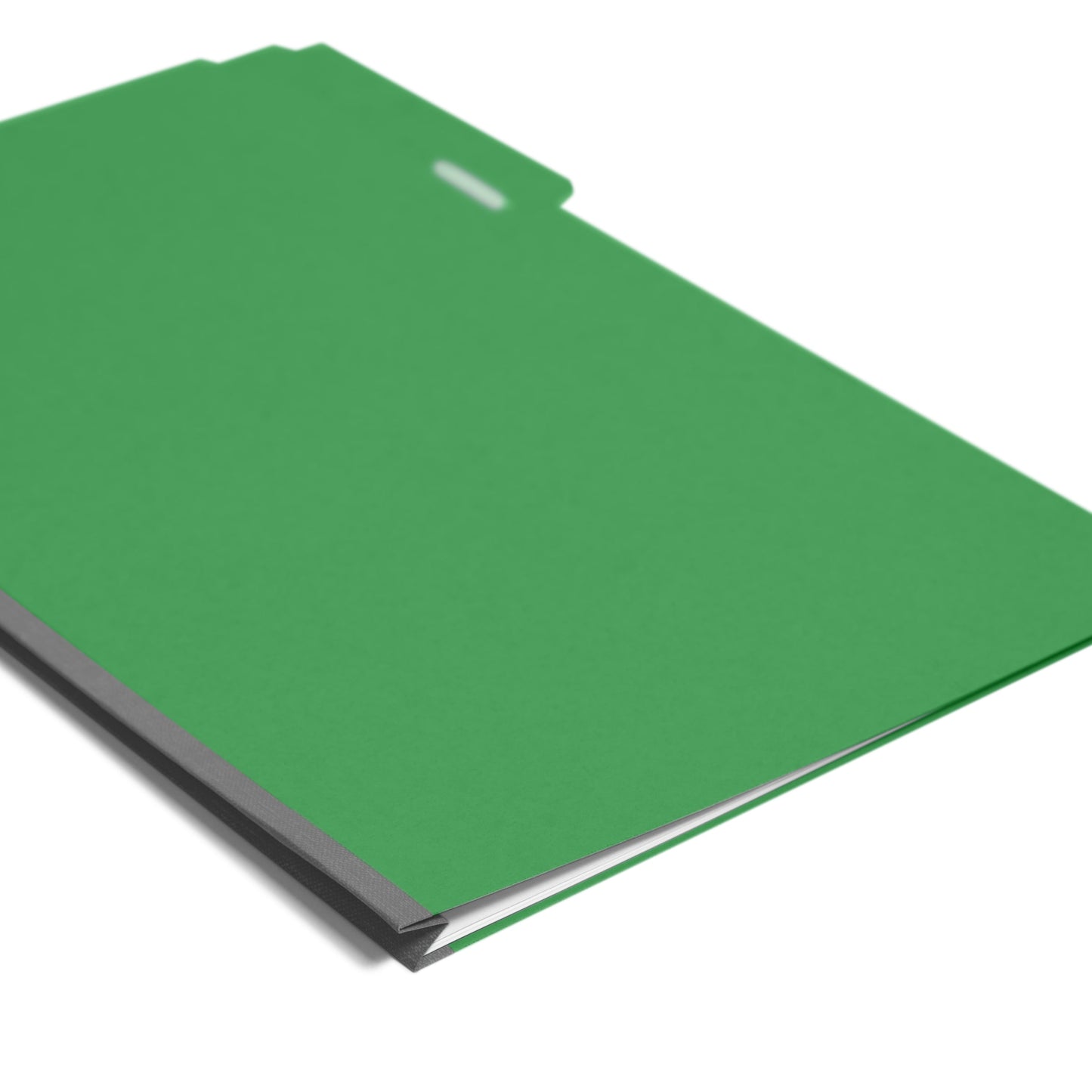 Pressboard File Folder, 1 inch Expansion, 1/3-Cut Tab, Green Color, Legal Size, Set of 25, 086486225465