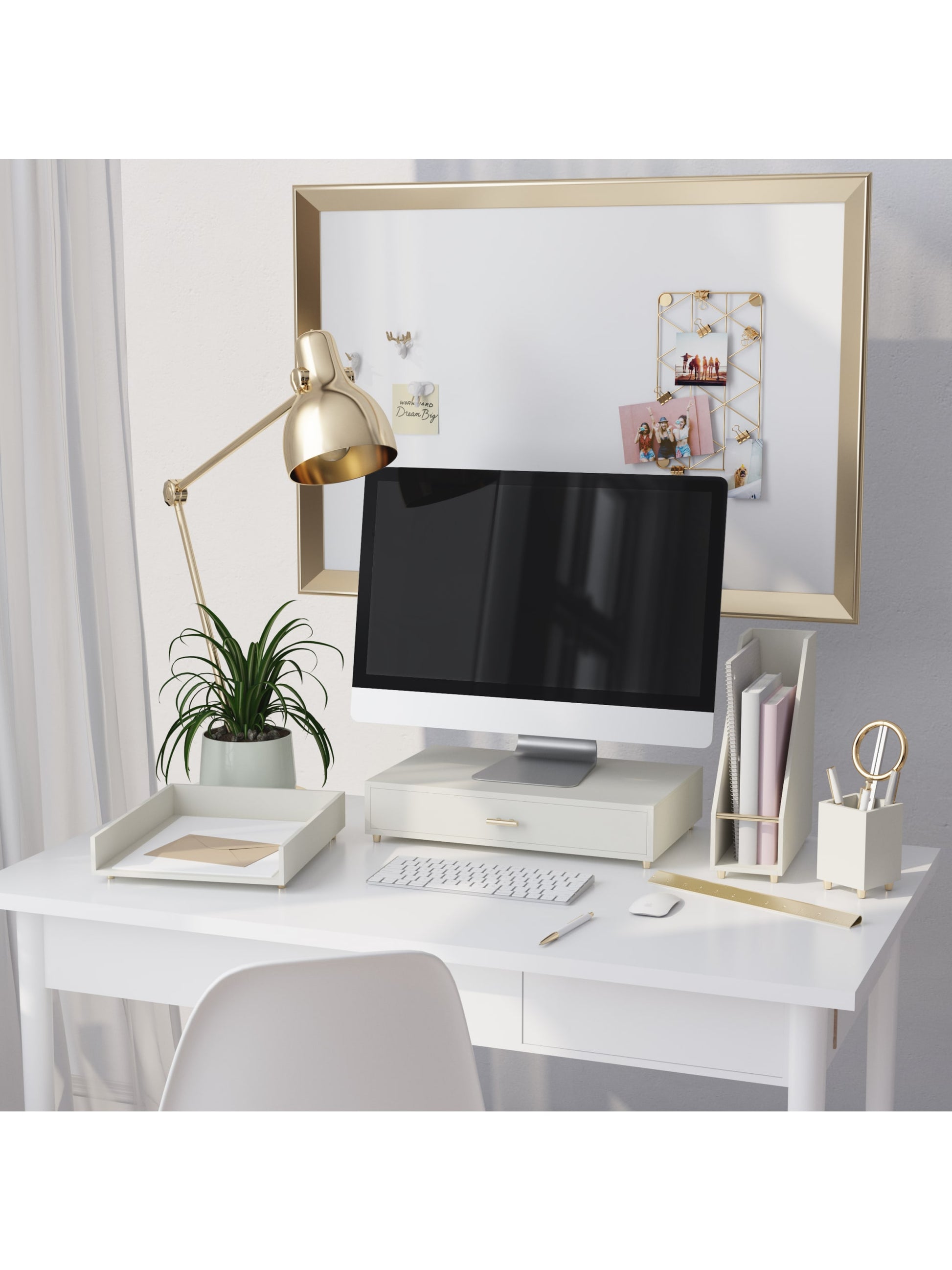 Juliet Monitor Stand, Juliet, White, White, Set of 1, 843463134604