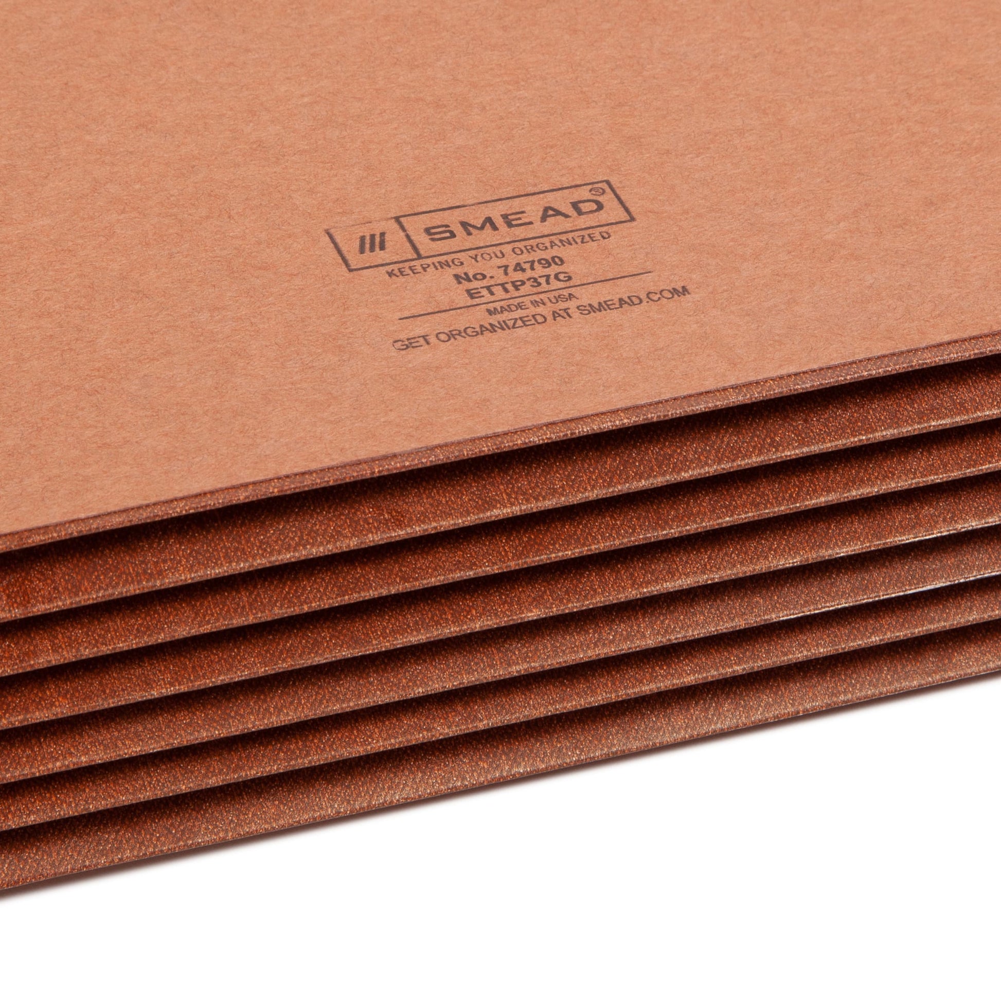 TUFF® Extra-Wide Reinforced End Tab File Pockets, Straight-Cut Tab, 5-1/4 inch Expansion, Redrope Color, Extra Wide Legal Size, Set of 10, 30086486747906