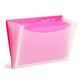 Poly Expanding Files with Flap, 6 Pockets, Wave Pattern, Pink Color, Letter Size, Set of 1, 086486708746