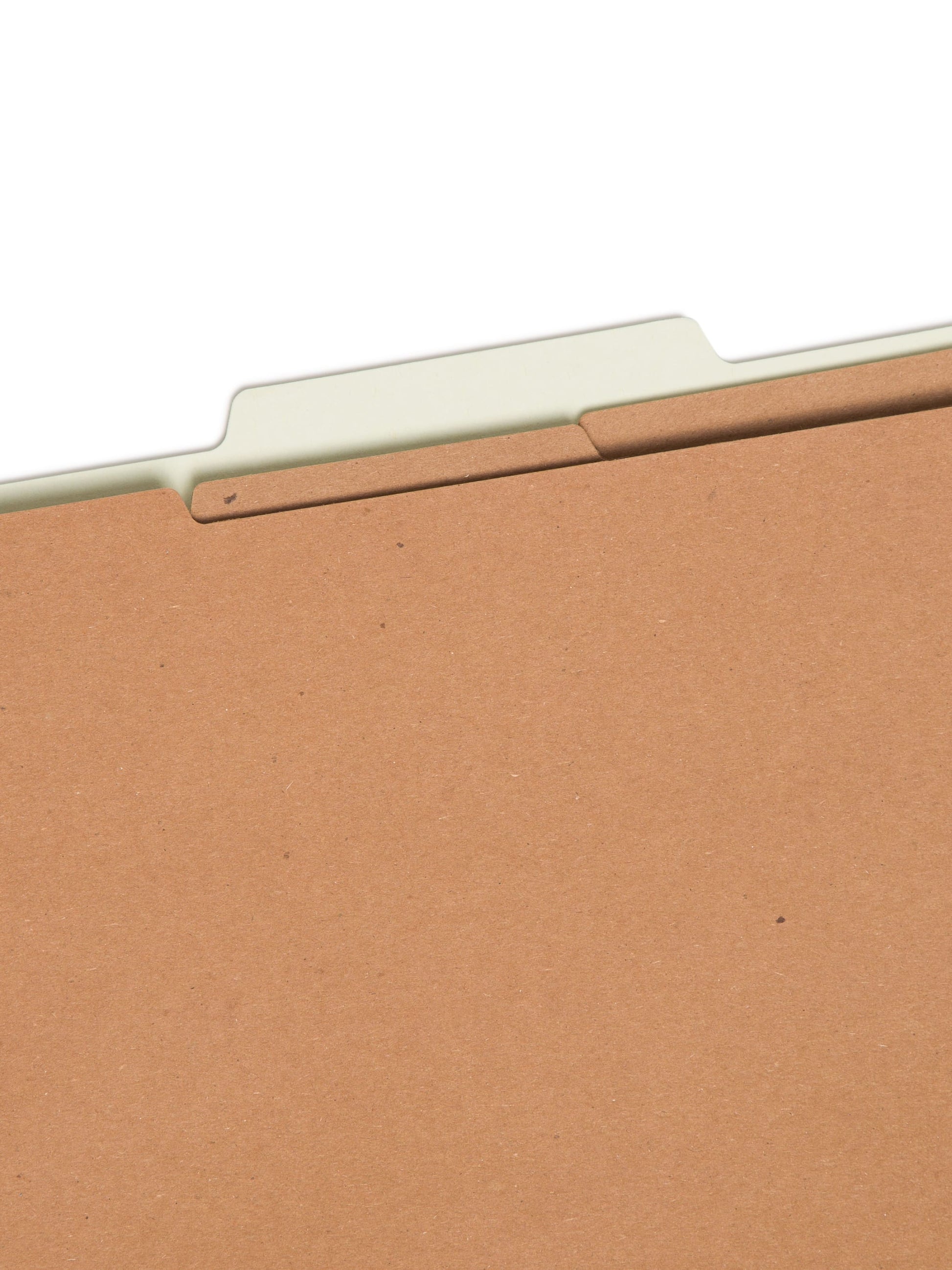 SafeSHIELD® Pressboard Classification File Folders, 3 Dividers, 3 inch Expansion, 2/5-Cut Tab, Gray/Green Color, Legal Size, Set of 10, 30086486190917