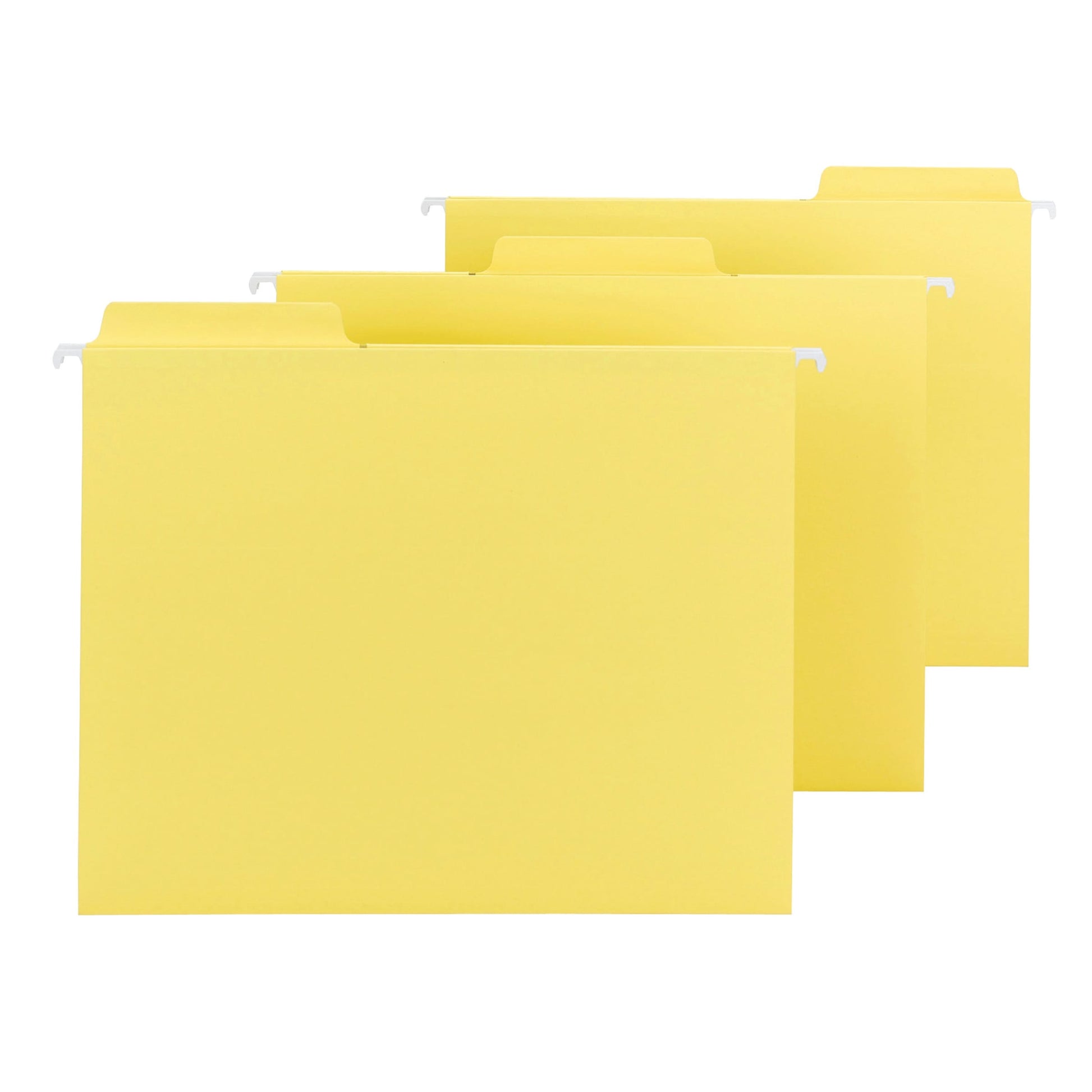 FasTab® Hanging File Folders, 1/3-Cut Tab, Yellow Color, Letter Size, Set of 20, 086486640978