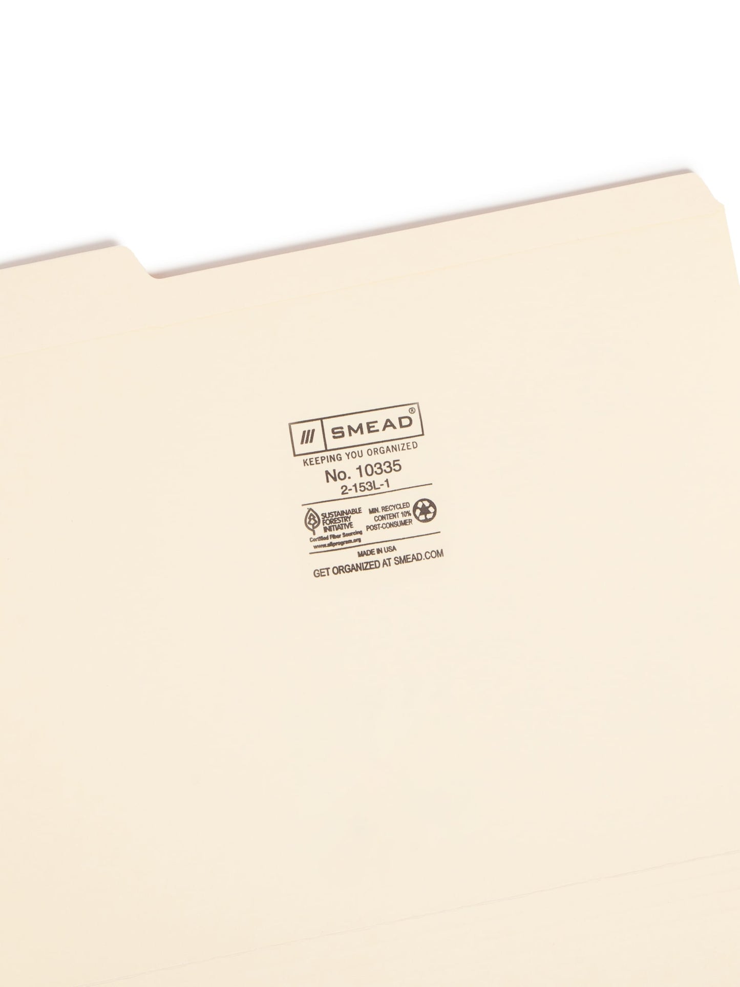 Reinforced Tab File Folders, 1/3-Cut Left Tab, Manila Color, Letter Size, Set of 100, 086486103350