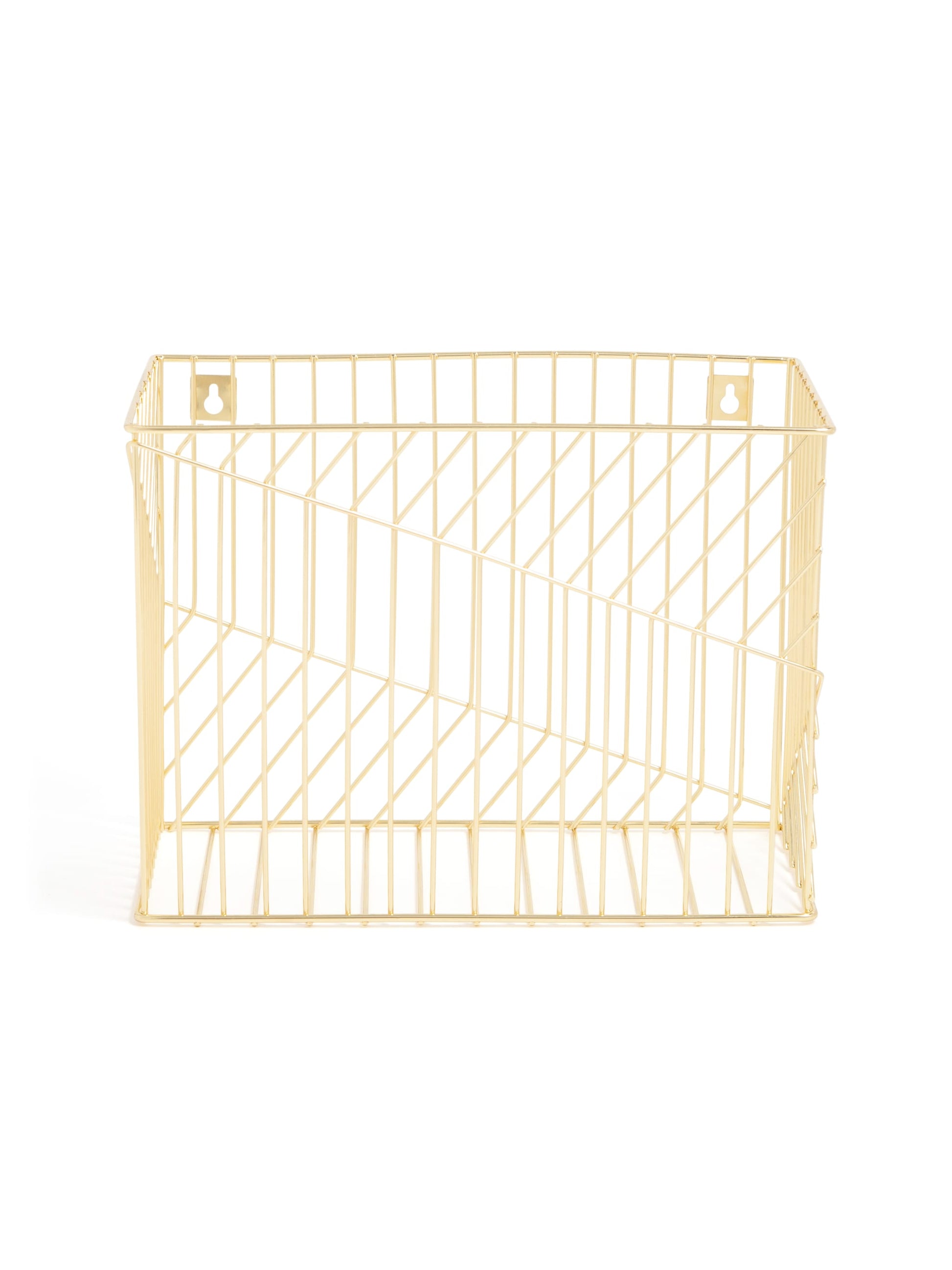 Vena Hanging File Basket, Vena, Gold, Gold, Set of 1, 843463132310