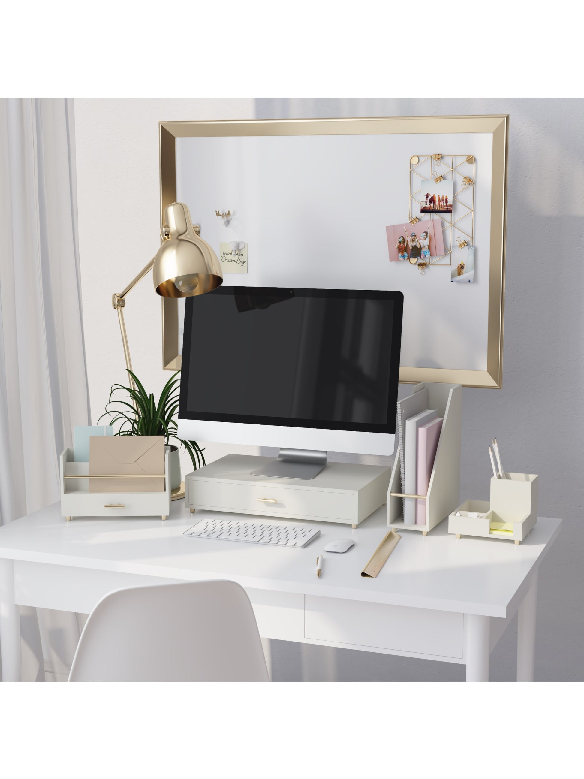 Juliet Monitor Stand, Juliet, White, White, Set of 1, 843463134604