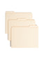 Reinforced Tab Fastener File Folders, 1/3-Cut Tab, 1 Fastener, Manila Color, Letter Size, Set of 50, 086486145343