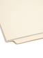 Shelf-Master® Reinforced End Tab Fastener File Folder with Full Pocket, Manila Color, Letter Size, 