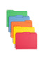 Standard File Folders, 1/3-Cut Tab, Assorted Colors Color, Letter Size, Set of 100, 086486119436