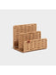 Woven desk organization , 6.1" x 4.2" x 5", BrownWoven Letter Sorter, Woven, Brown, 6.1" x 4.2" x 5", Brown, 6.1" X 4.2" X 5" Size, Set of 1, 843463160887