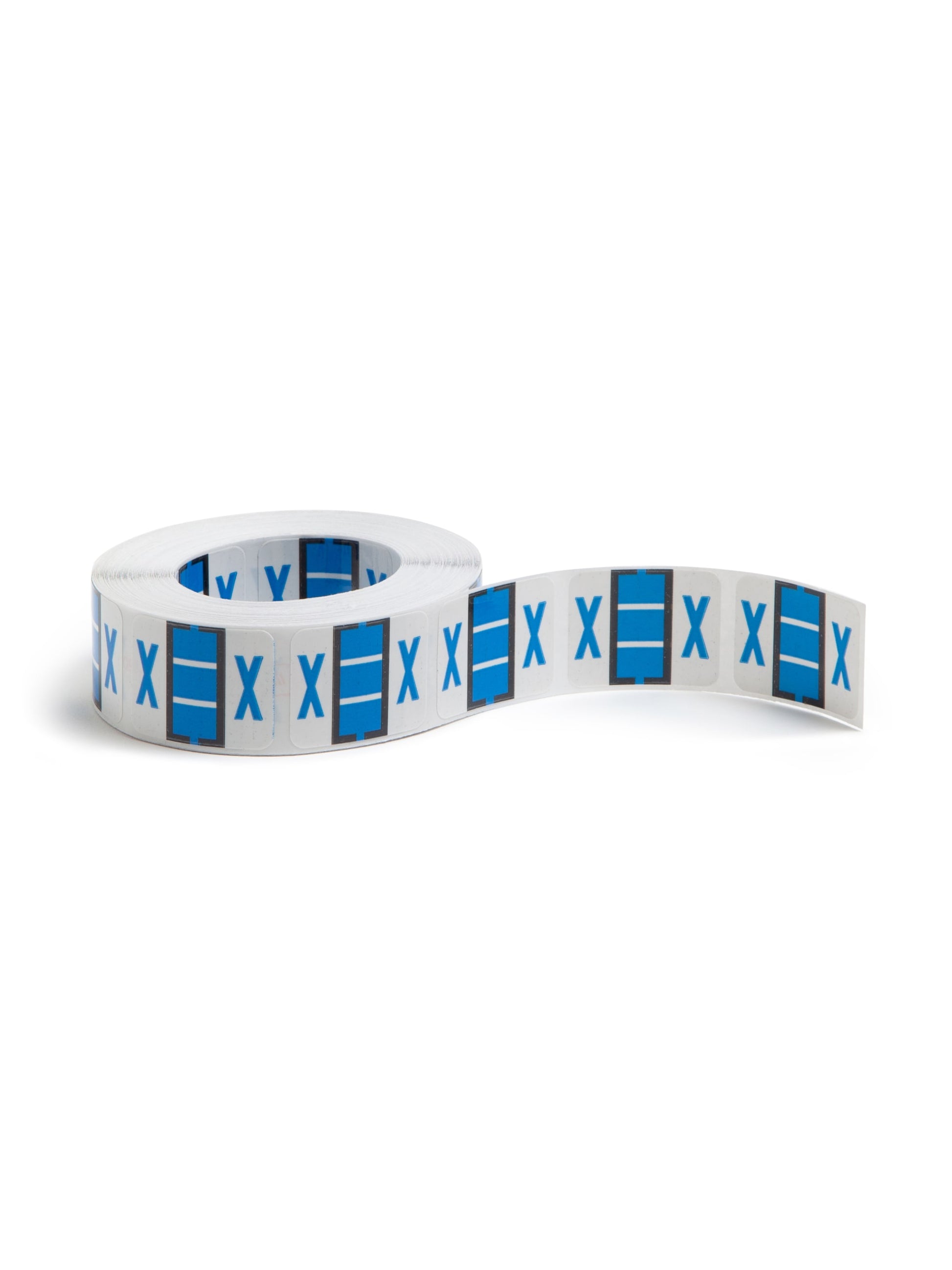 BCCR Bar Style Color-Coded Alphabetic Labels, A-Z Rolls, Blue Color, 1-1/4" X 1" Size, Set of 1, 086486670944