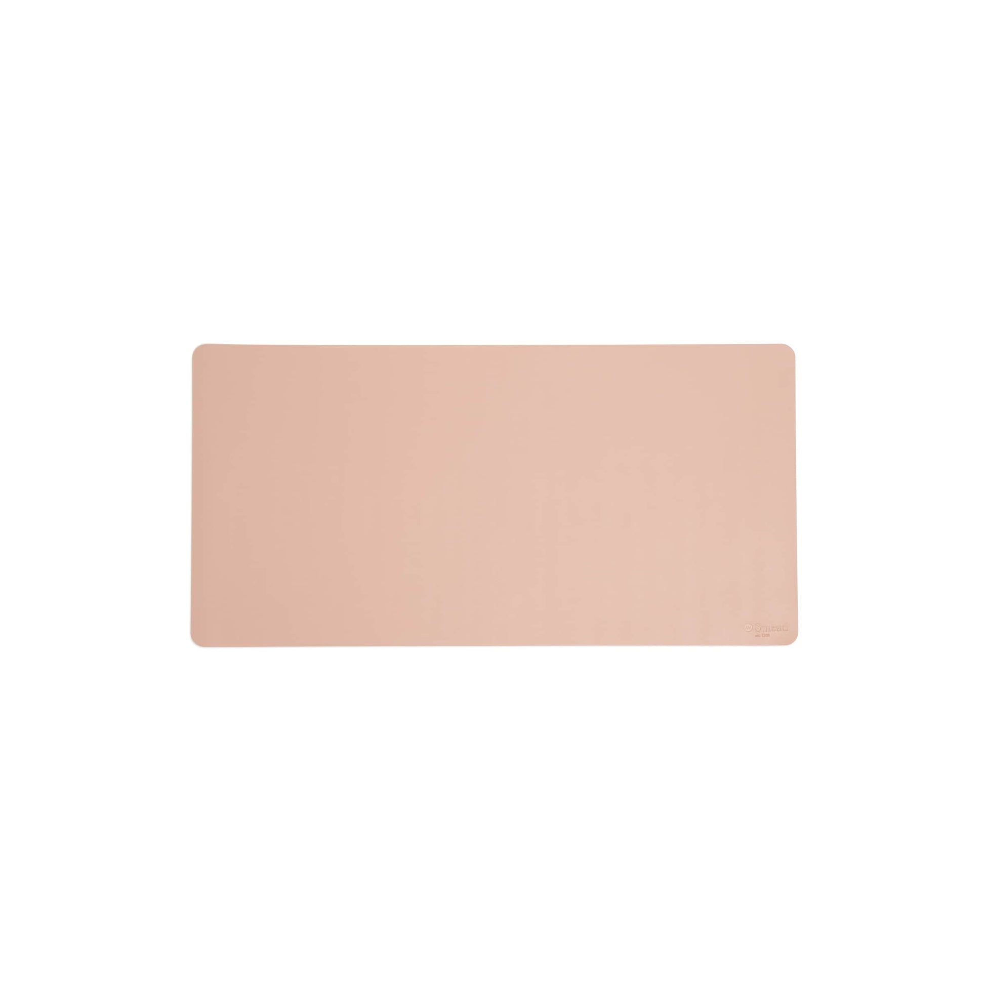 Vegan Leather Desk Pad, Dusty Rose Color, 31.5"X15.7" Size, Set of 1, 086486648349