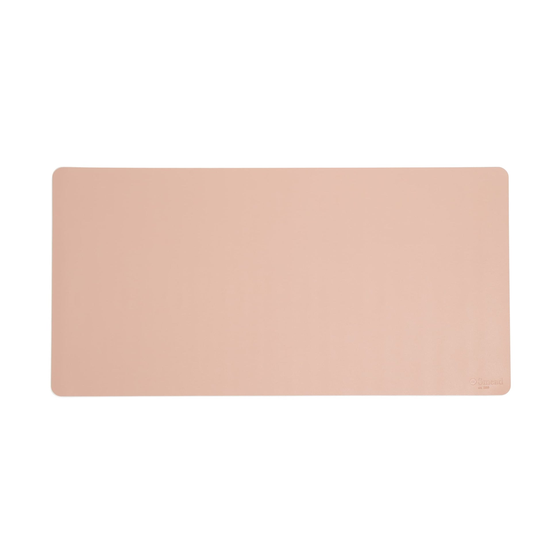 Vegan Leather Desk Pad, Dusty Rose Color, 31.5"X15.7" Size, Set of 1, 086486648349