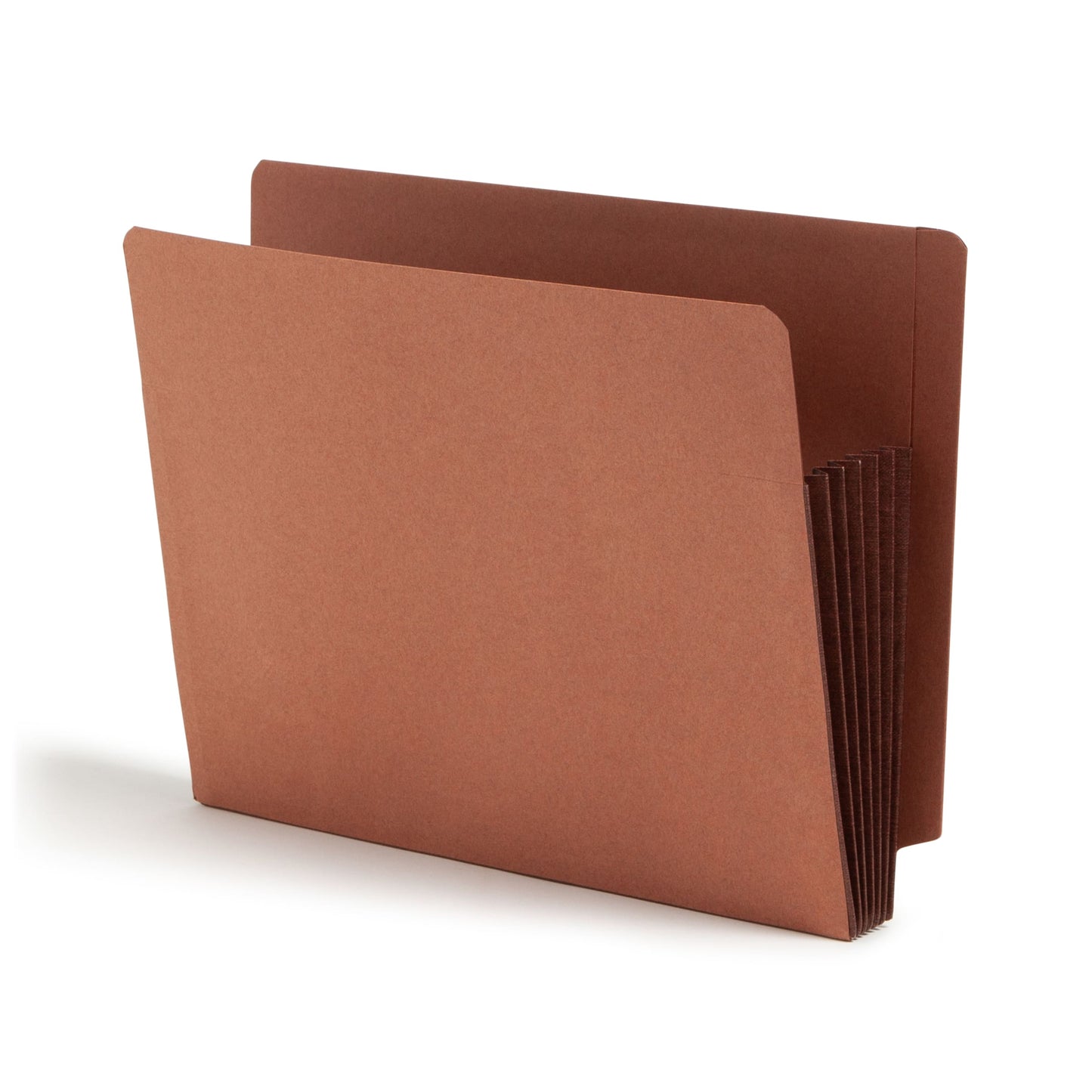 Reinforced End Tab File Pockets, Straight-Cut Tab, 5-1/4 inch Expansion, Dark Brown Color, Extra Wide Letter Size, Set of 10, 30086486736917
