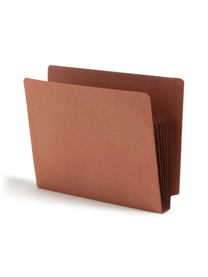 Reinforced End Tab File Pockets, Straight-Cut Tab, 5-1/4 inch Expansion, Dark Brown Color, Extra Wide Letter Size, Set of 0, 30086486736917