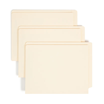 Fastener File Folders, Straight Cut, 1 Pocket, Manila, Letter, Manila Color, Letter Size, Set of 25, 086486340991