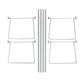 Hanging File Folder Frame, Gray Color, Letter Size, Set of 2, 086486648721