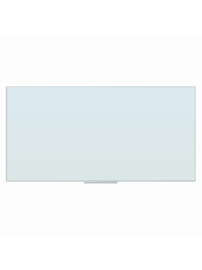 U Brands Floating Non-Magnetic Glass Dry Erase Board, 72" x 36" Frosted White (Actual Size 70" x 35")