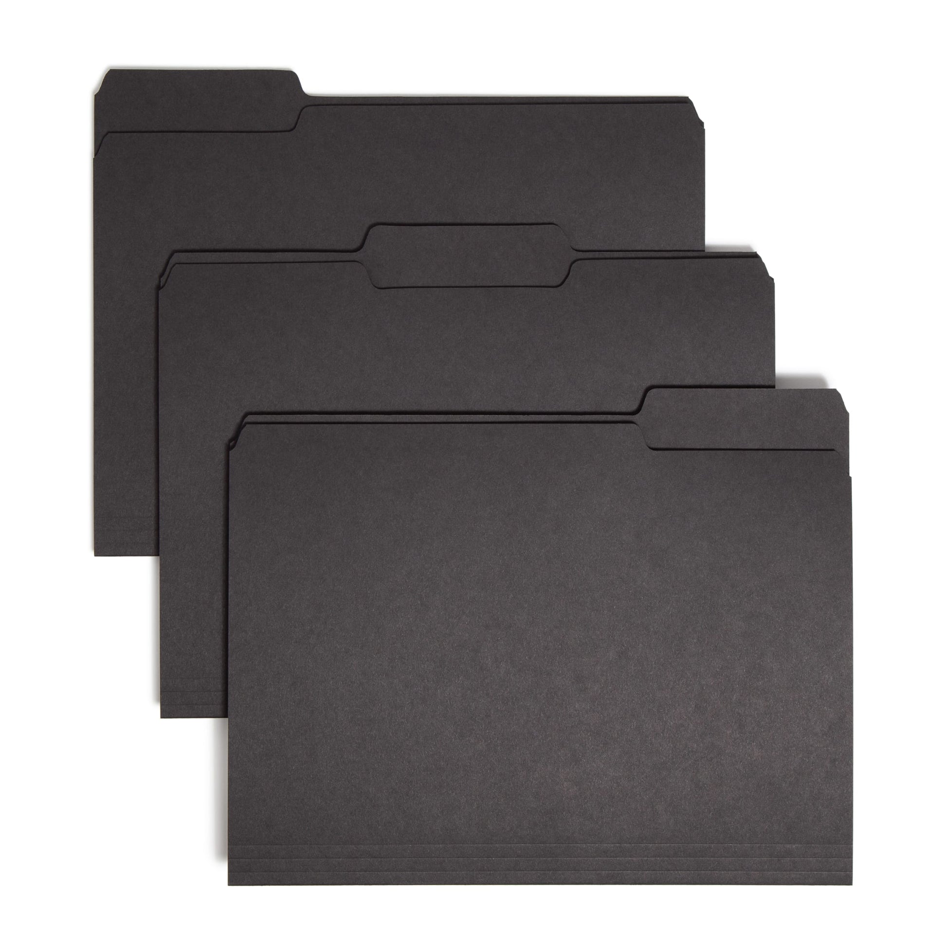 Interior File Folders, Black Color, Letter Size, Set of 100, 086486102438