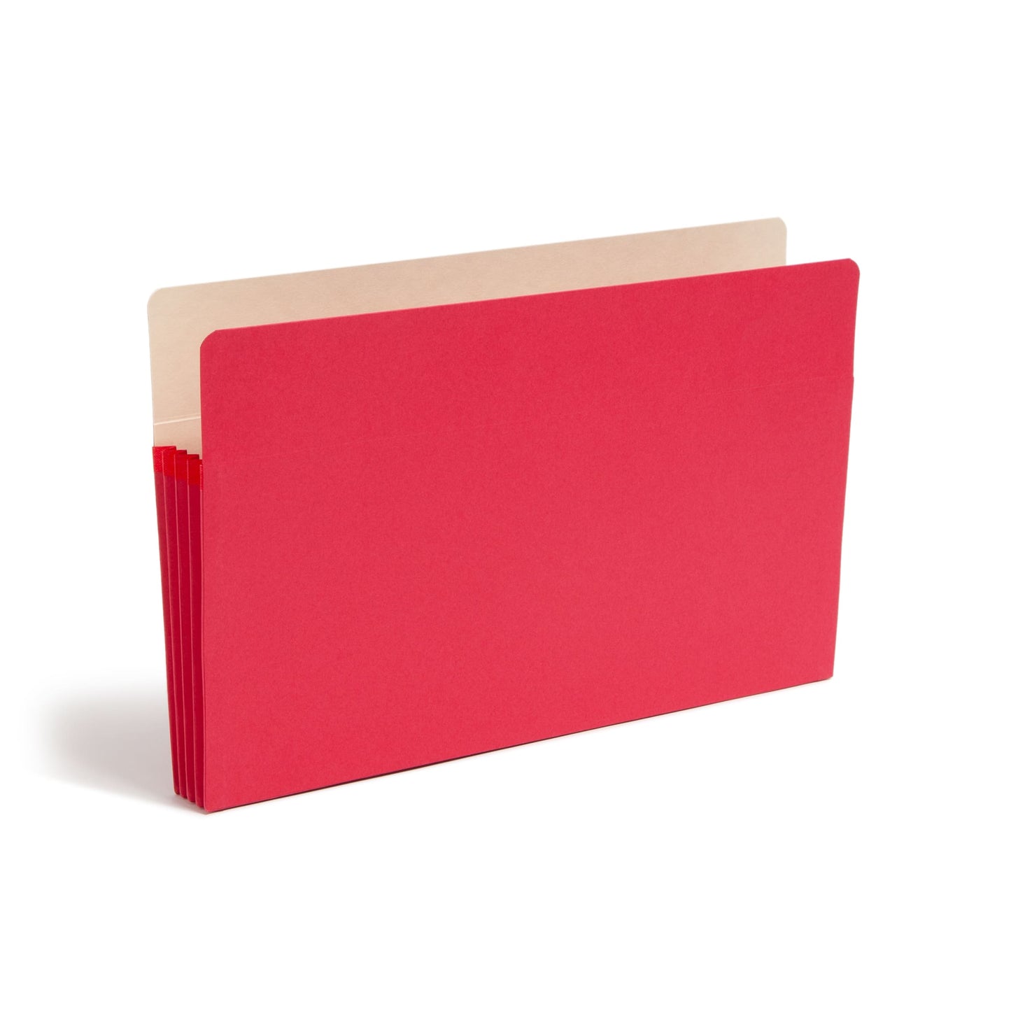 File Pockets, 3-1/2 inch Expansion, Straight-Cut Tab, Red Color, Legal Size, Set of 25, 30086486742314